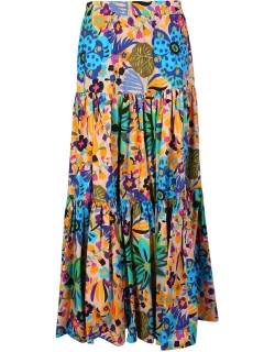 La DoubleJ Floral-print Maxi Skirt