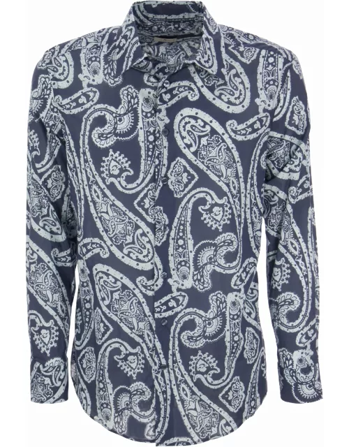 Etro Slim Fit Shirt With Paisley Pattern