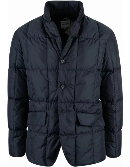 Aspesi Quilted Buttoned Jacket