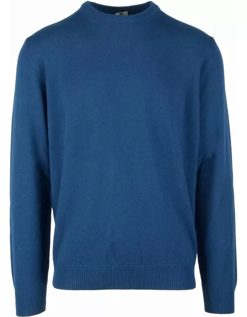 Luigi Borrelli Mens Navy Blue Sweater