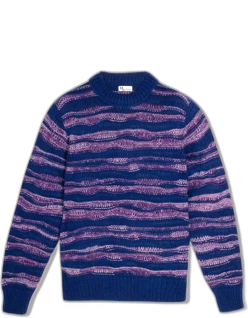 doppiaa Aabuk Klein Blue Alpaca Sweater