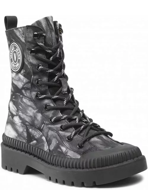 Versace Jeans Couture Patterned Hiking Boot