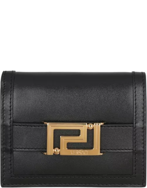 Versace Greca Goddess Leather Wallet