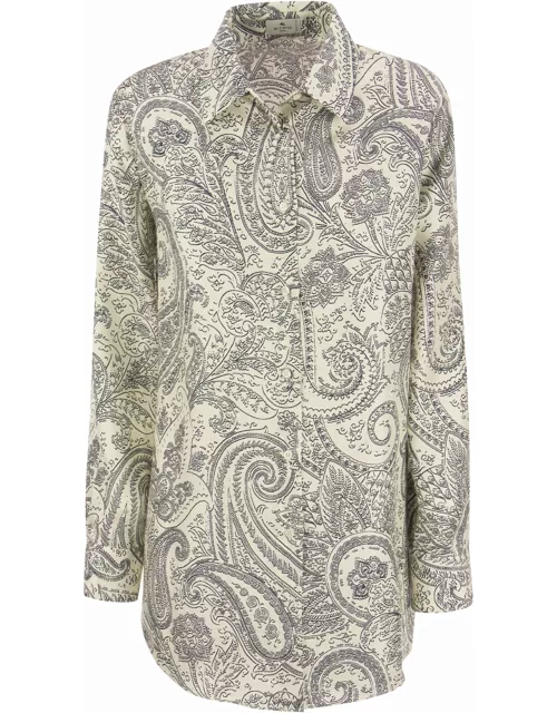 Etro Silk Shirt With Paisley Print