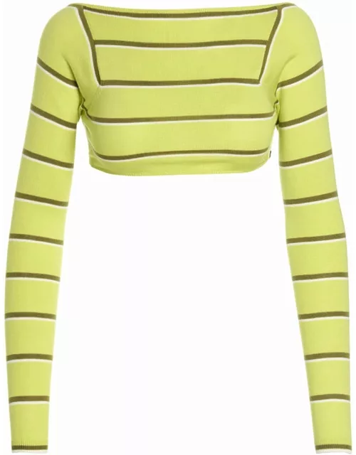 Pucci Cut-out Cropped Sweater