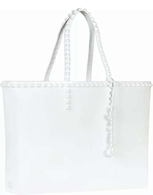 Angelica Large Tote - White