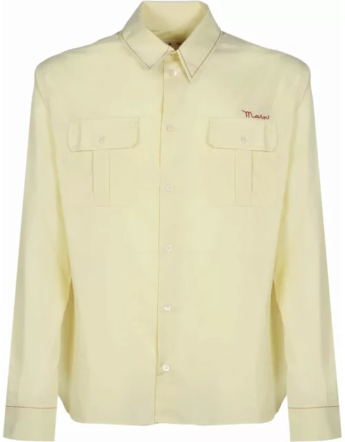 Marni Cotton Shirt With Embroidery