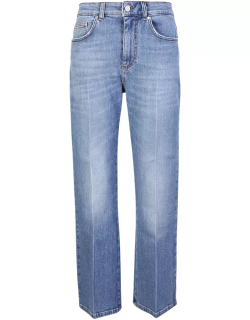 Stella McCartney Crop Flare Blue Jean