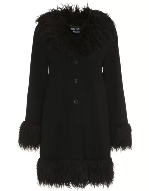 Boutique Moschino Wool Jersey Coat
