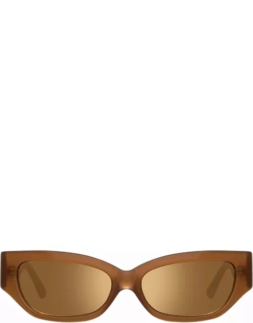 The Attico Vanessa - Brown Sunglasse