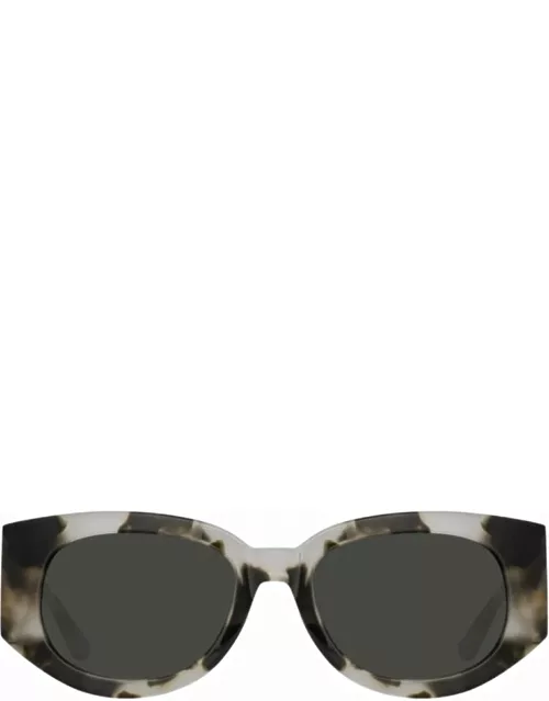 Linda Farrow Debbie - Black & Grey Tortoise Sunglasse