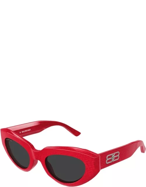 Balenciaga Eyewear Bb0236 - Red Sunglasse