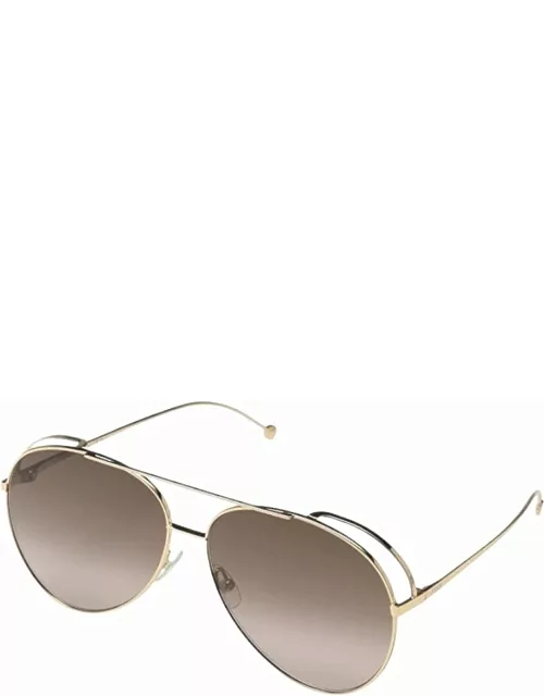 Fendi Eyewear Ff 0286 - Gold Sunglasse
