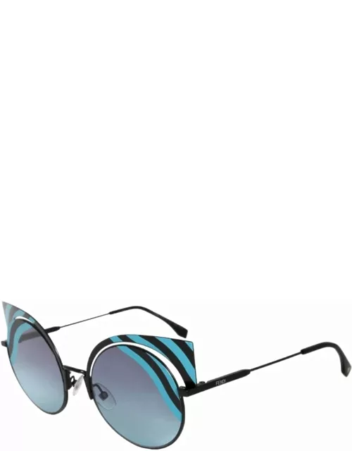 Fendi Eyewear Ff 0215 - Blue & Light Blue Sunglasse