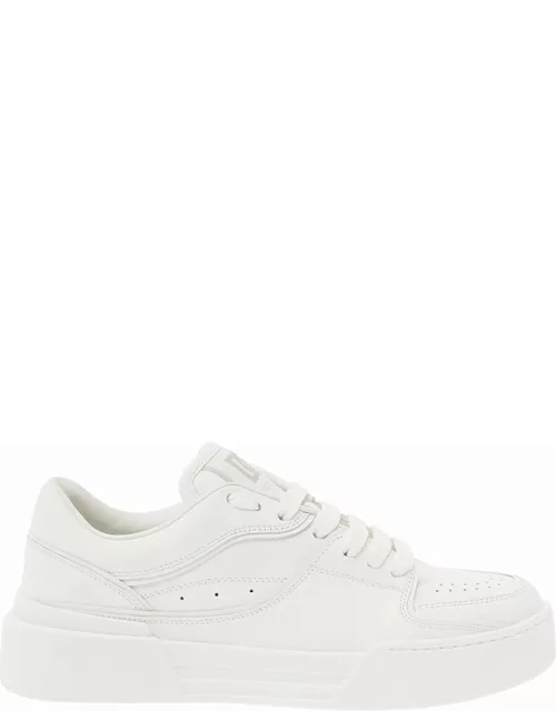 new Roma White Sneakers With Contrasting 3d Details Woman Dolce & Gabbana