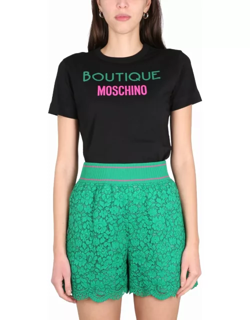 Boutique Moschino Crewneck T-shirt With Logo