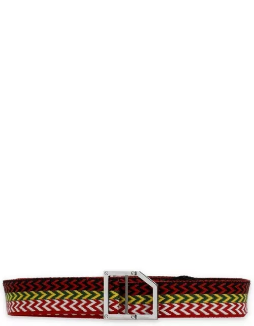 Lanvin All-over Curb Pattern Buckle Belt