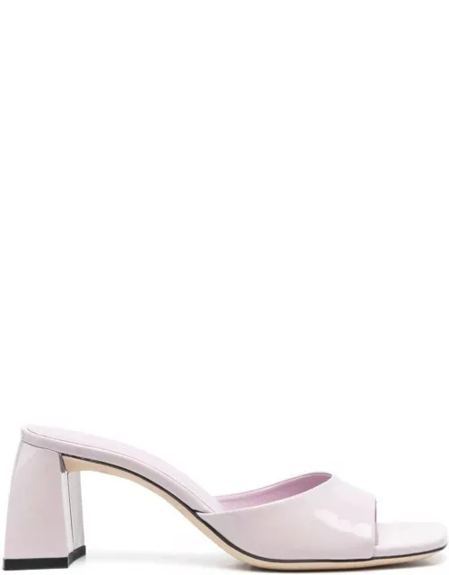 romy Pink Mules In Patent Leather Woman By Far