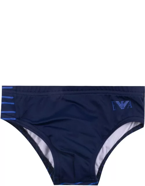 Emporio Armani Slip Swimsuit With Maxi Logo