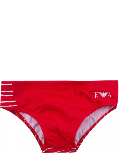 Emporio Armani Slip Swimsuit With Maxi Logo