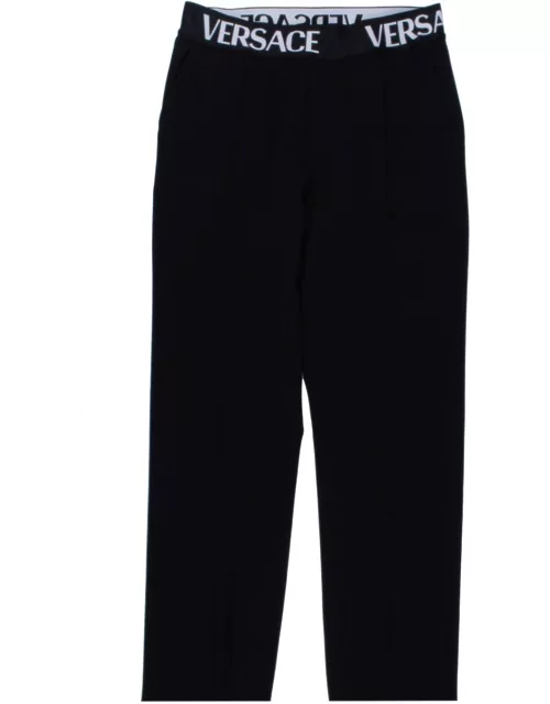 Sporty Trousers With Versace Logo