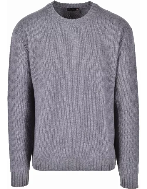 Luigi Borrelli Mens Gray Sweater