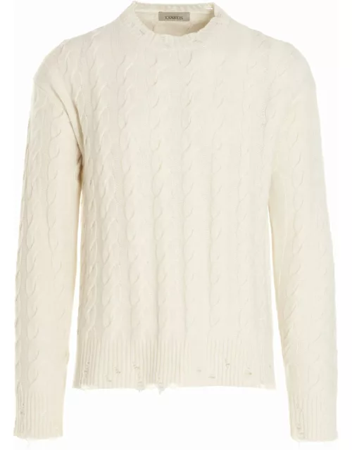 Laneus Cable Wool Sweater