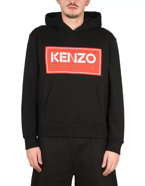 Kenzo Logo Embroidery Hoodie