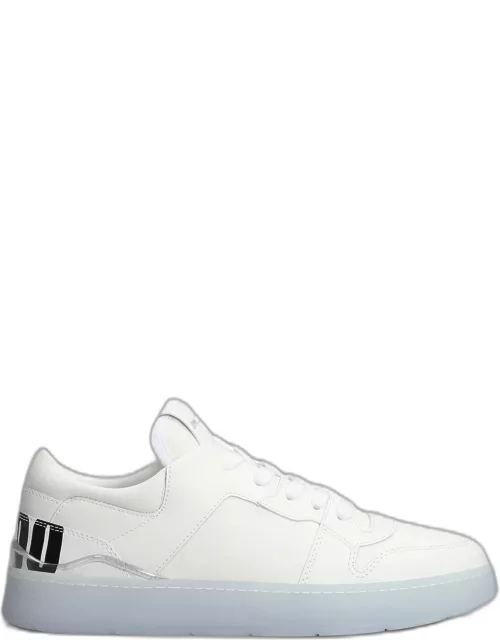 Jimmy Choo Florent Sneakers In White Cotton