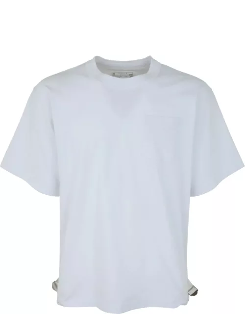 Sacai Nylon Twill And Cotton Jersey T-shirt
