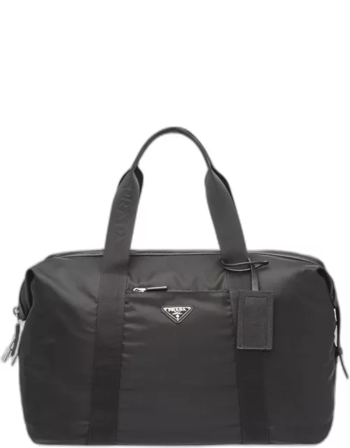 Men's Nylon & Saffiano Duffel Bag