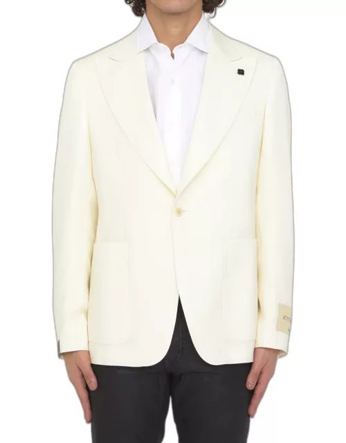 Lardini Cream-colored Wool Jacket