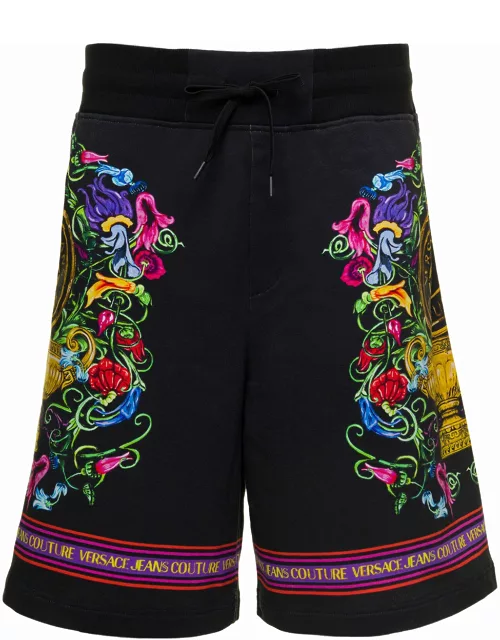 Versace Jeans Couture 74up327 R Panel Garden V-emb Shorts Felpa Pan