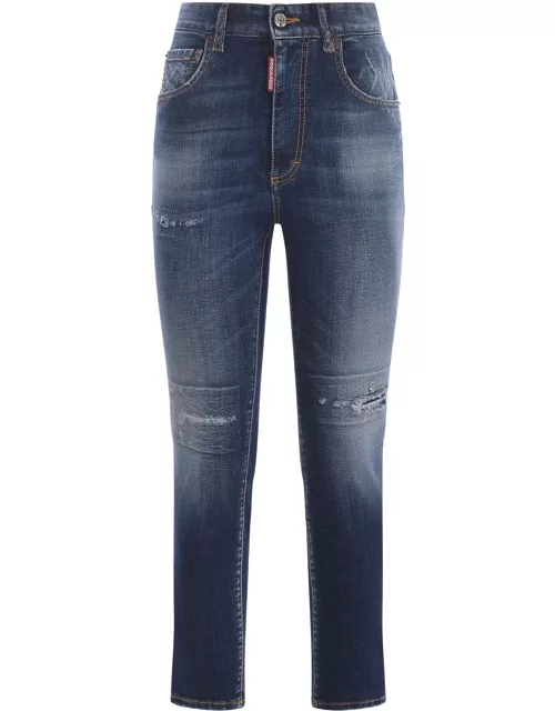 Dsquared2 Jeans high Waist Cropped Twiggy