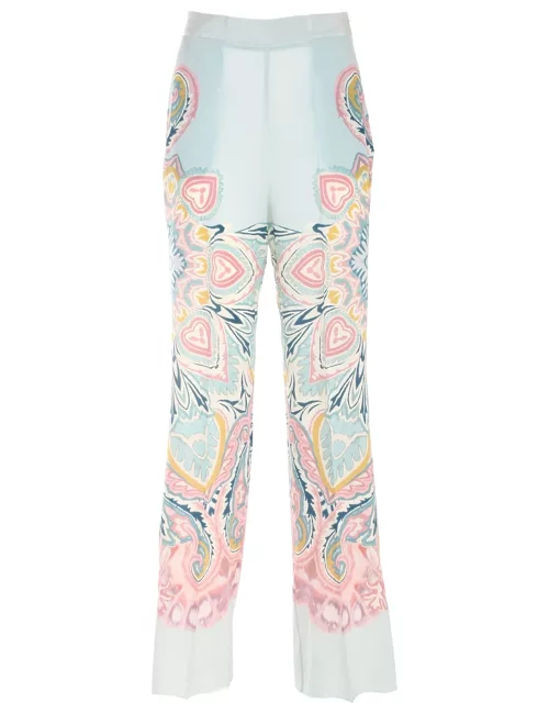 Etro Printed Silk Trouser
