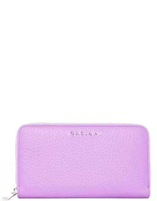 Orciani Purple Soft Leather Wallet