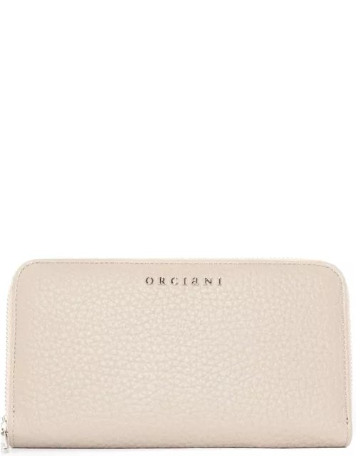 Orciani Beige Soft Leather Wallet