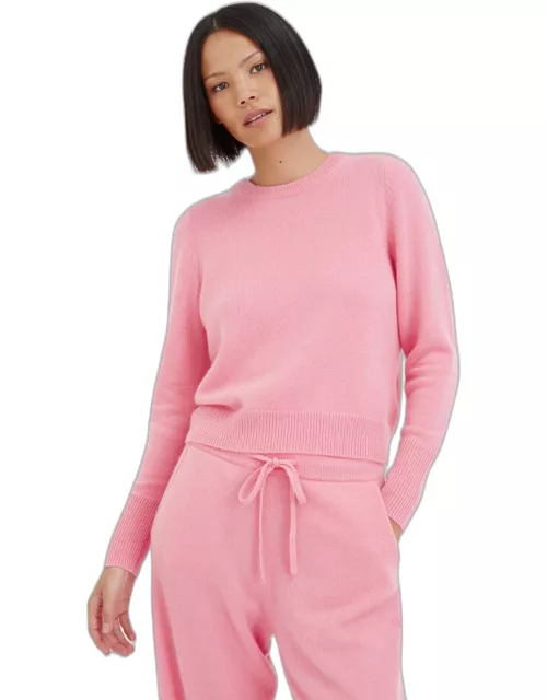 Pink-Lily Cashmere Cropped Sweater