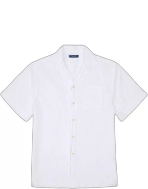Angelo Linen Shirt White