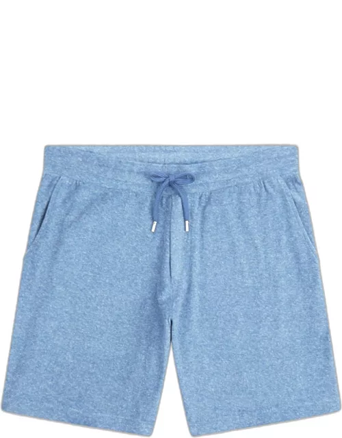 Augusto Terry Cotton Shorts Serene Blue