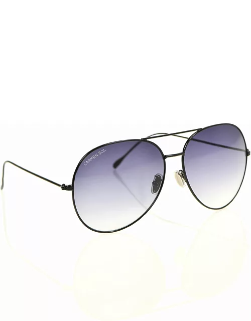 Black Aviator sunglasses - Large