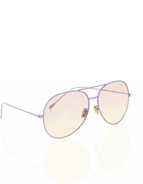 Violet Aviator sunglasses - Large