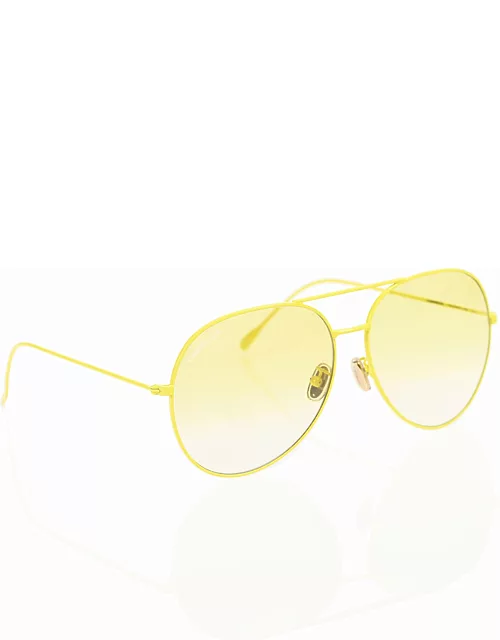 Yellow Aviator sunglasses - Large