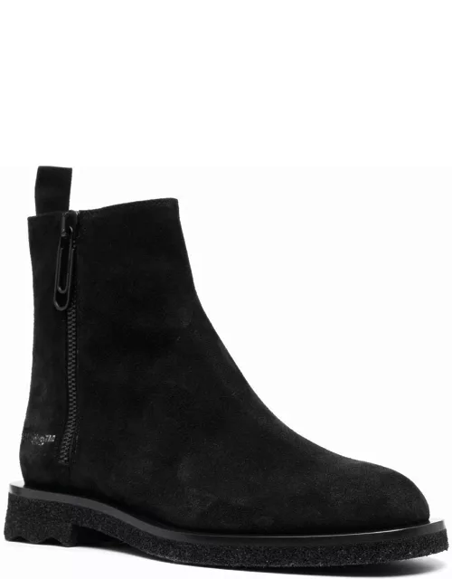 Side logo-print ankle boot