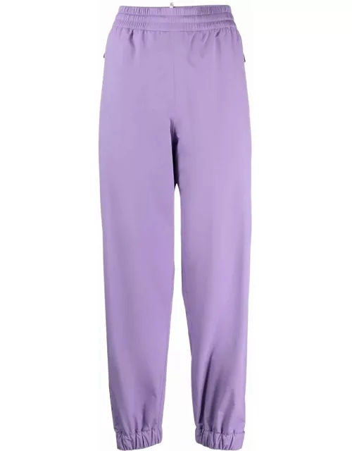 Pants with lilac elastic waistband