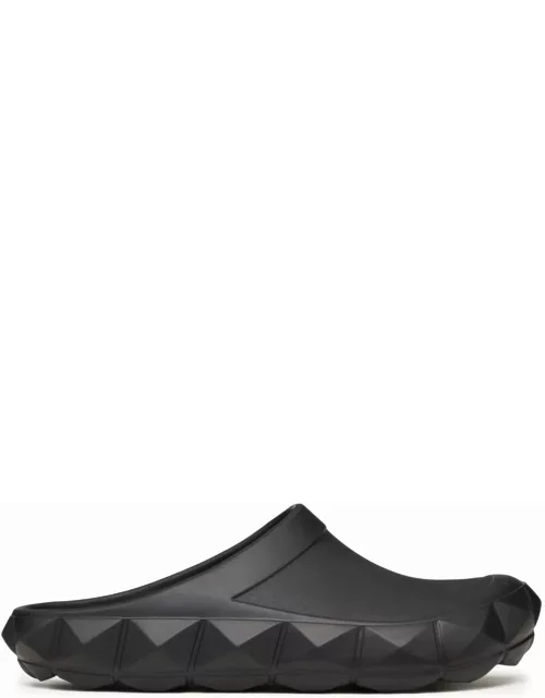 Black Rockstud slides sandal