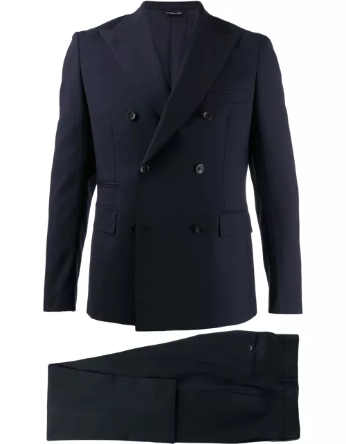 Blue wool suit