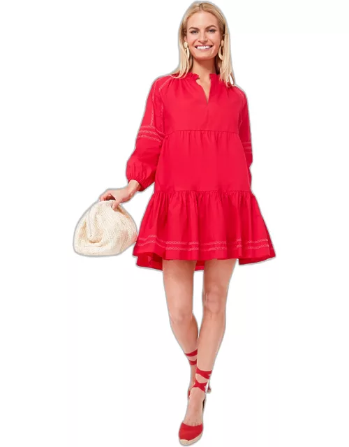 Red and Pink Crossley Mini Dres