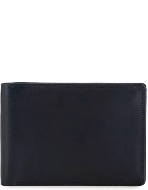 RFID Men's Passport Wallet Black-Blue