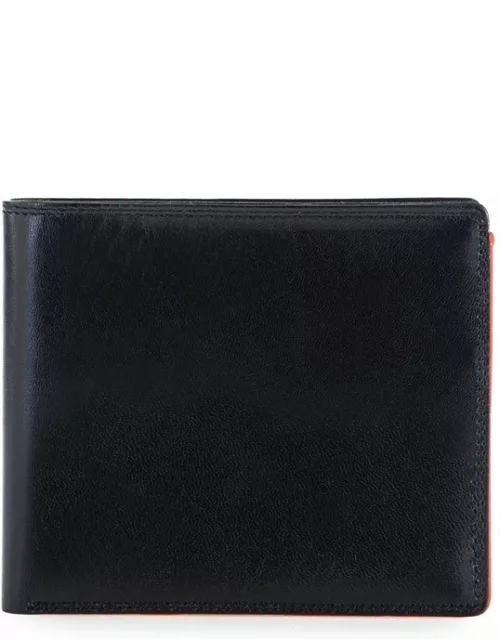 RFID Large Men's Wallet with Britelite Black-Orange